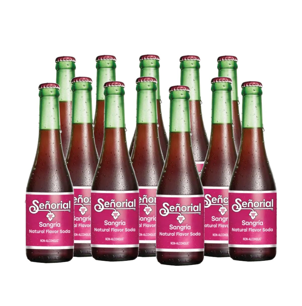 Sangria Senorial Jarritos Sangria Señorial Sparkling Non-Alcoholic Sangria 11.16 fl. oz. Glass Bottle Case (12-Pack)