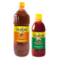 EL CHILERITO Combo Chamoy Sauce Mango Flavor 1L/ 33.8 Fl. Oz + Sauce Chamoy Flavor 355ml/ 12.0Fl. Oz - Mexican Food - Excellent For Garnishing Fruits And Snacks - Natural Ingredients - Bundle