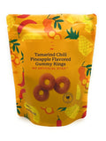 Tamarind Chili Pineapple Flavored Gummy Rings, Bettergoods 6oz/170g – Pack of 1