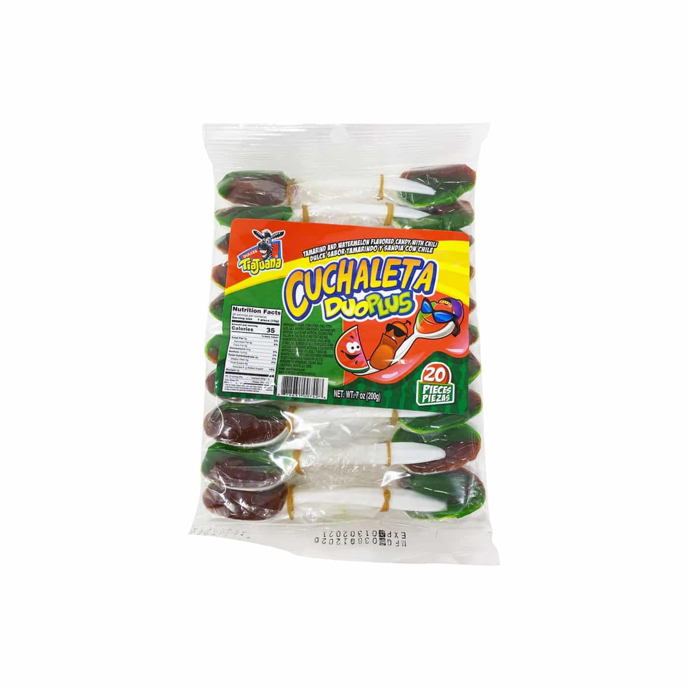 Cuchaleta Authentic Mexican Tamarind Flavored Spoon Candy with Chili Powder