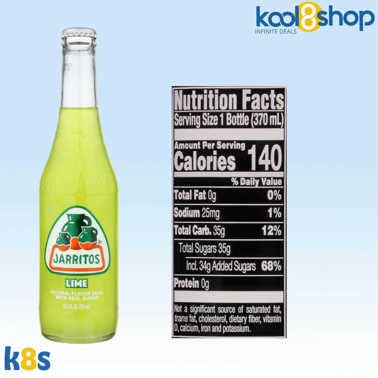 Jarritos Variety Pack Mexican Soft Soda Drink 12 fl oz Glass Bottles 12 Pack + 15 Sugarcane Disposable Straws by KOOL8SHOP Infinite Deals