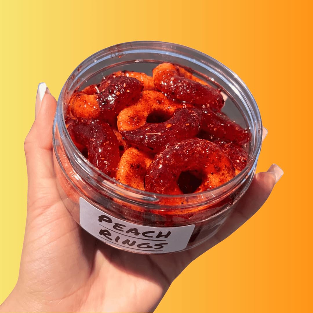 Chilitos Sweet, Sour & Spicy Chamoy Candy - Mexican Gummy Candy & Chamoy Gushers for All Ages, Authentic Dulces Mexicanos Enchilados as Seen on TikTok! (8 oz Jar, Gusher Balls Jar)