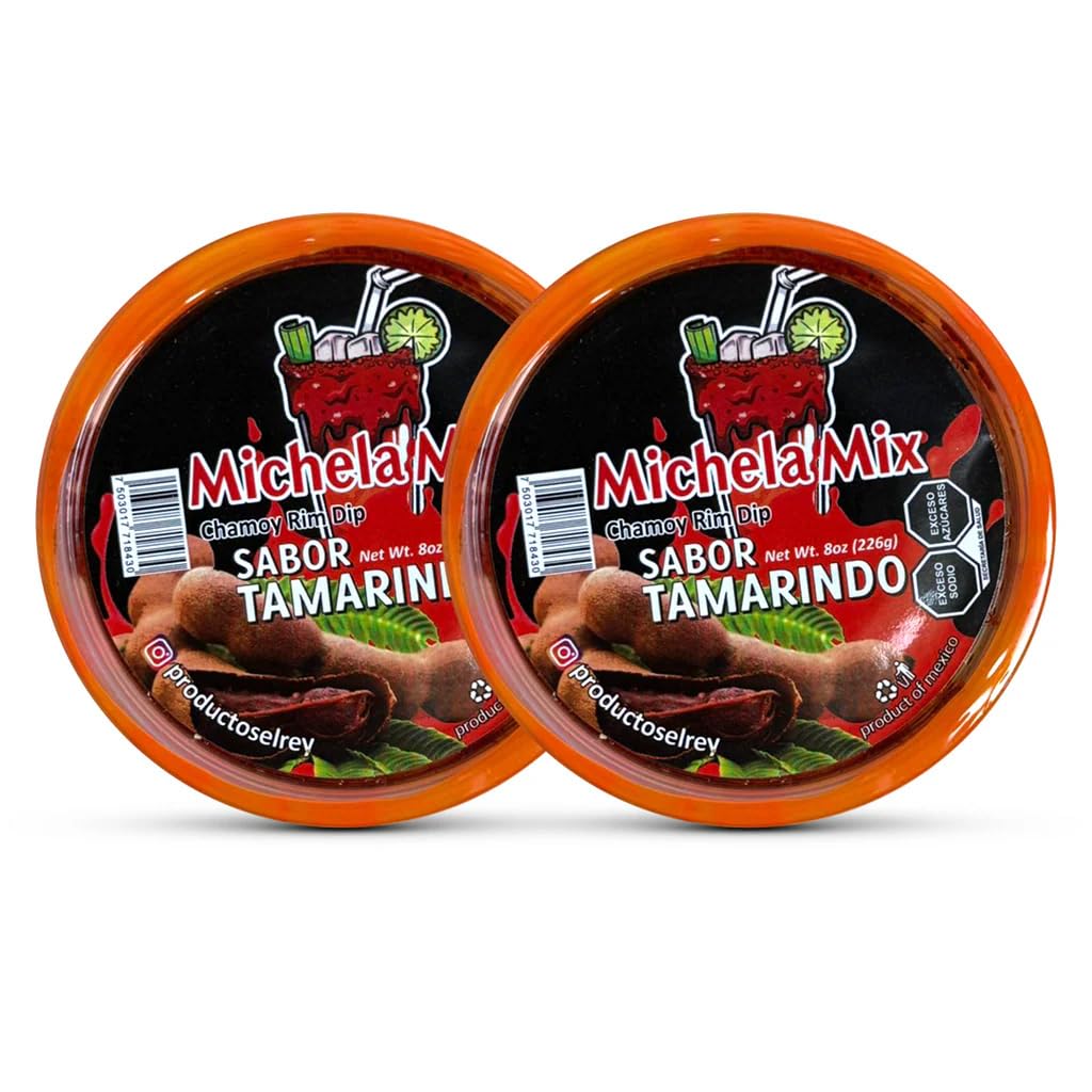 Michela Mix 2 Pack, Chamoy michelada Rimmer, Rimming Dip, Michelada and Fruit Dip, Chiltepin El Rey (Mango)