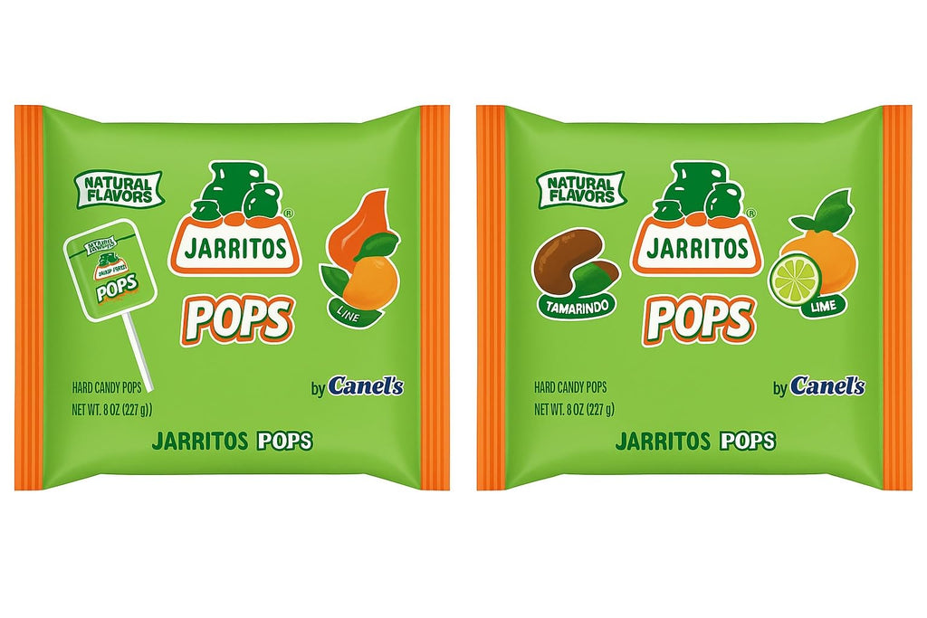 Canels Jarritos Lollipops 2-Pack Bundle – 38 Bottle-Shaped Pops – Mexican Hard Candy with Natural Flavors – Tamarind, Mango, Lime, Chili (Spicy + Spicy)