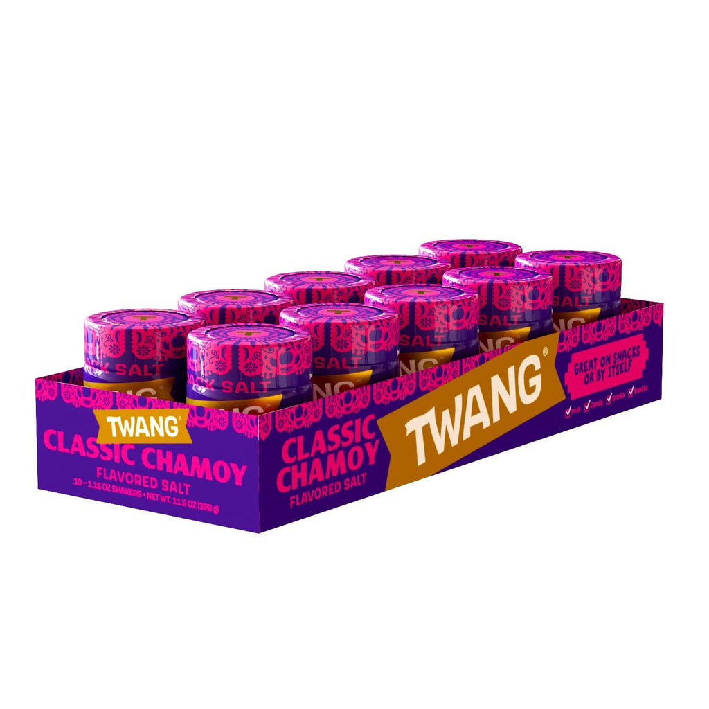 Twang Flavored Snack Salt Seasoning, Chamoy, Toppings for Popcorn, Fresh Fruits, Veggies & Chips, 1.15 Ounce (Pack of 10)