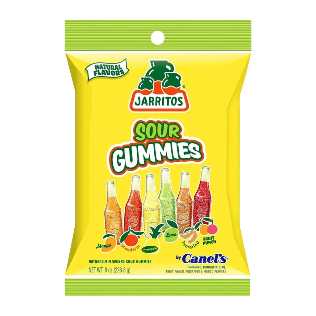 Jarritos Gummies Candy – Single 8oz Bag of Sweet Mexican Gummy Candies with Mixed Natural Flavors – 6 Fruity Flavors – Sweet & Chewy Vegan Gummy Snack Treats (Fruity)