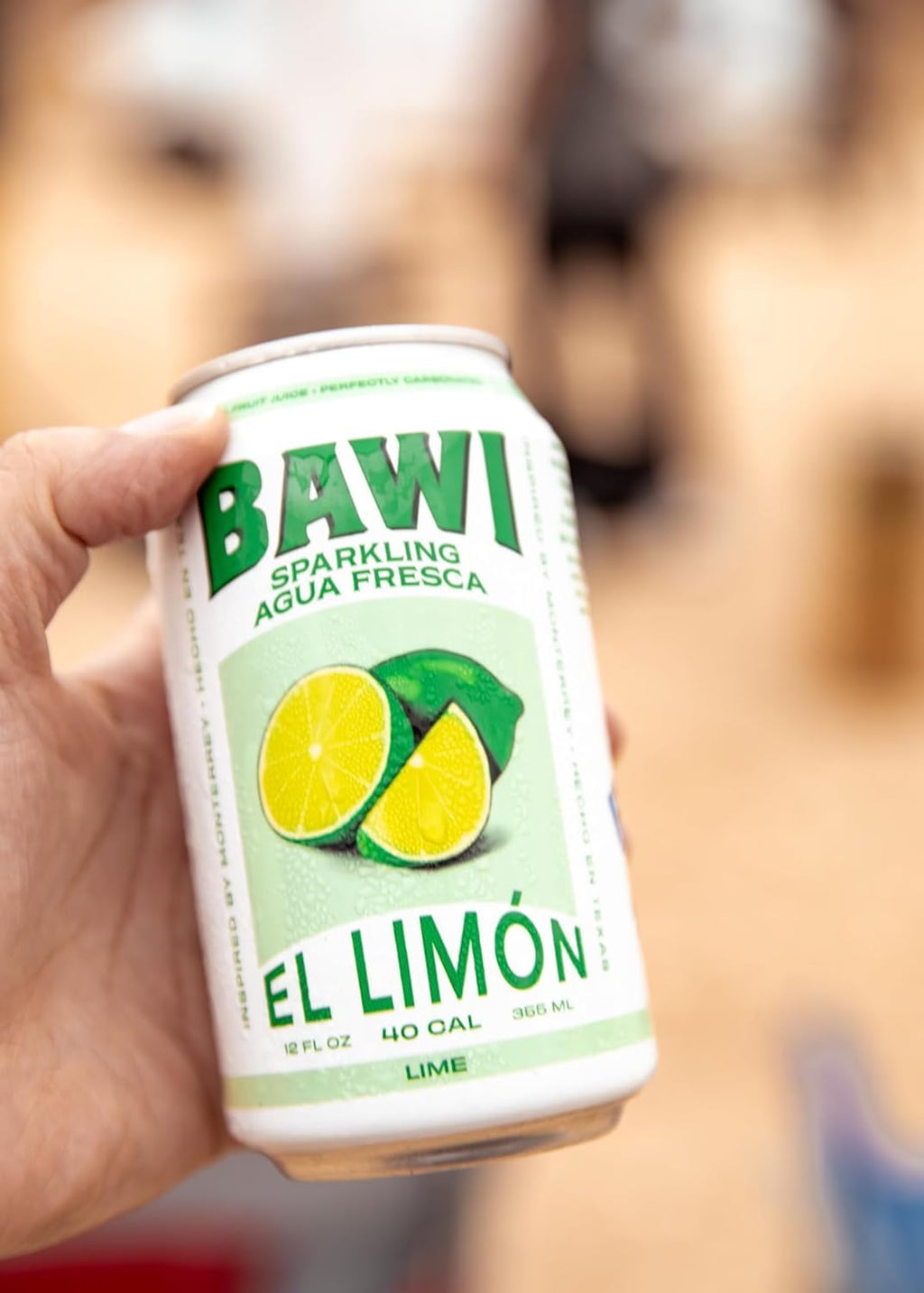 Bawi Sparkling Agua Fresca, 4 Pack Sparkling Water, Plant-Based, Low Calorie, Less Sugar, Mexican Drink Made in the USA (4 Count, Guava)