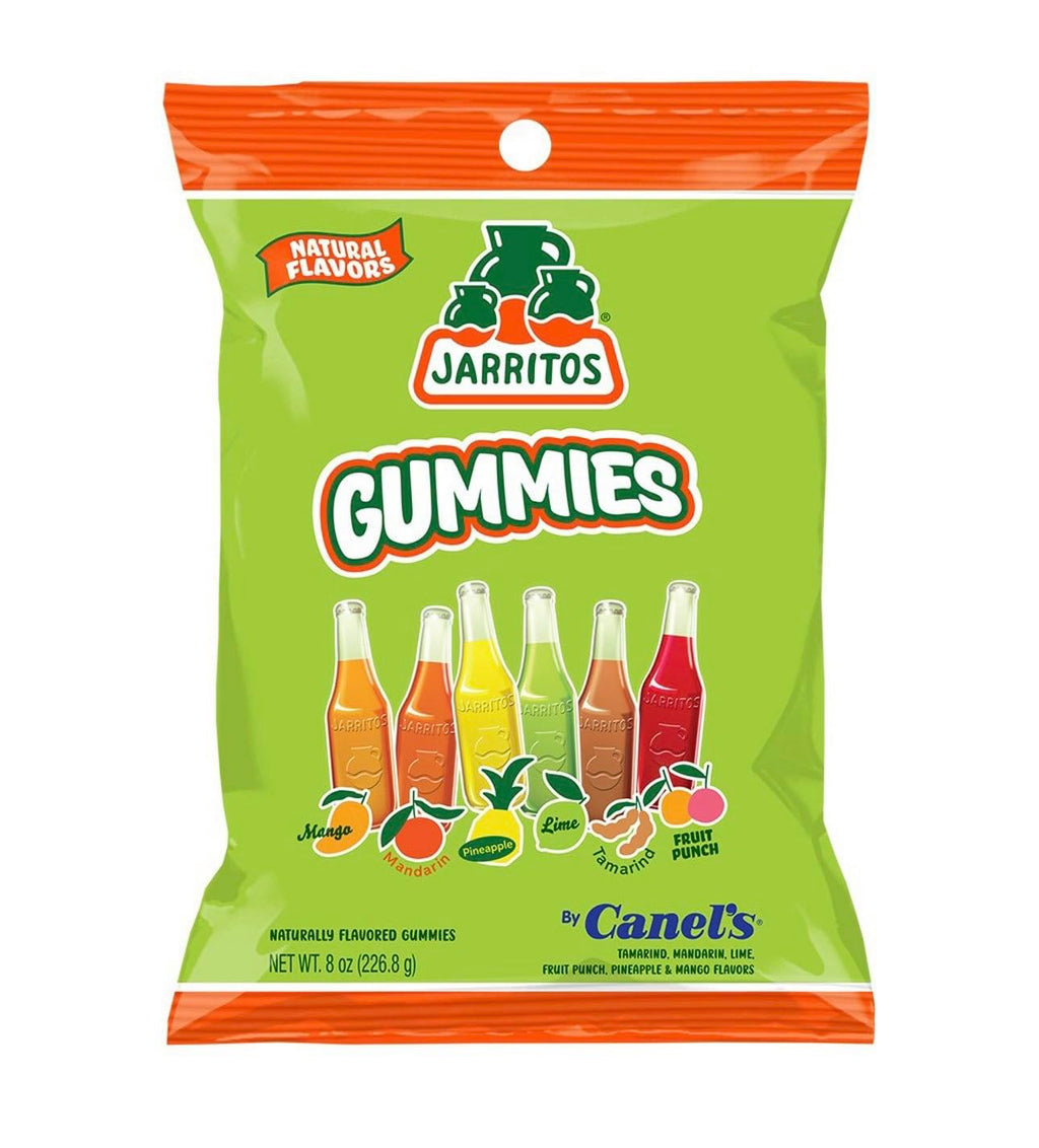 Jarritos gummies fruit flavored original sour & spicy mexican candy 8oz 3 pk