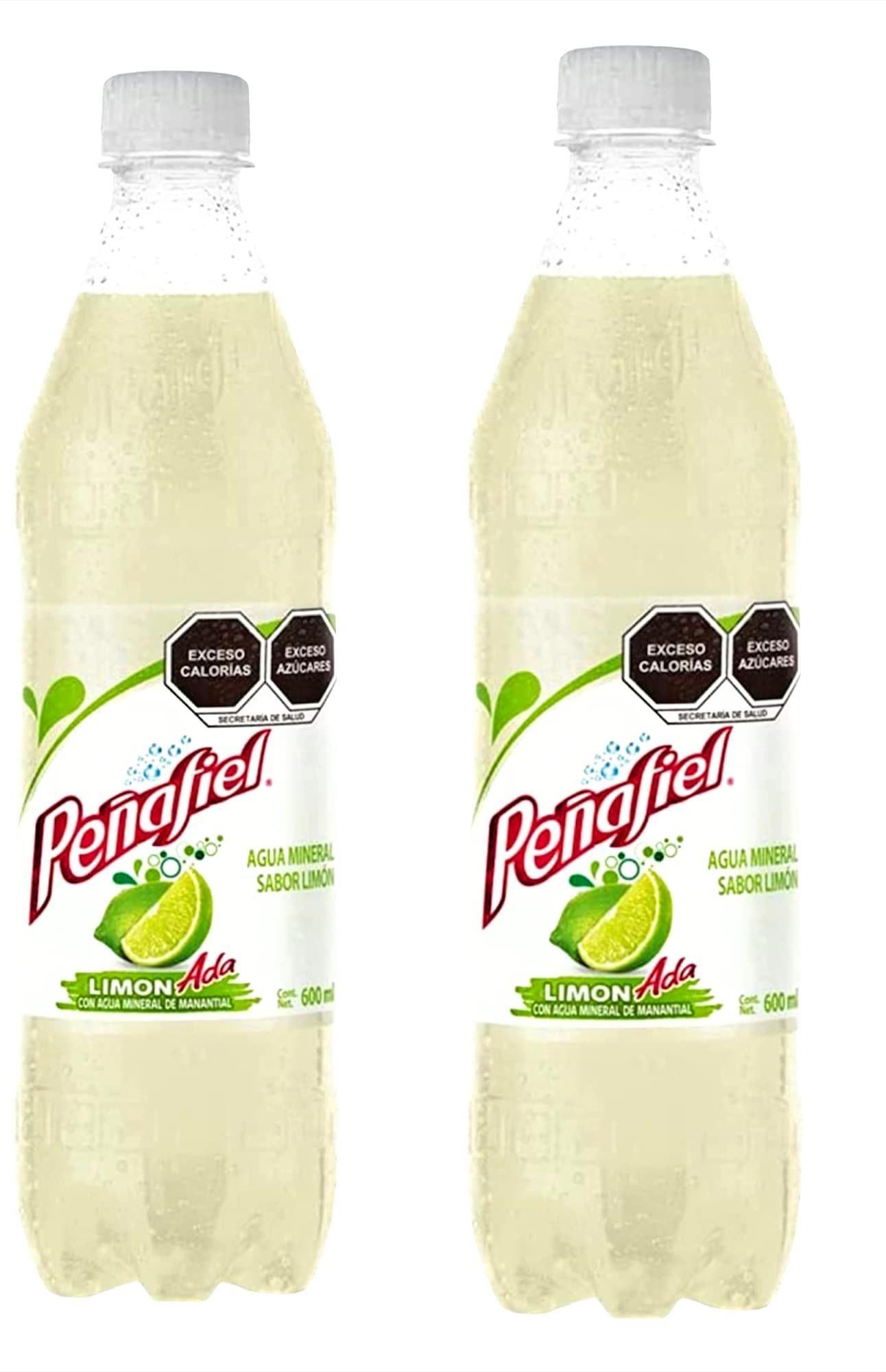 Peñafiel Mineralized Soda 20.2oz (2 pack) Made in Mexico. (Limonada - Lemonade)