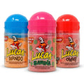Lucas Chili Candy Powder Assortment – Mango Sandia Watermelon and Chamoy Style – Sweet Tangy Spicy Mexican Snack – Perfect for Gifts and Parties – 12 Pack Small Bottles