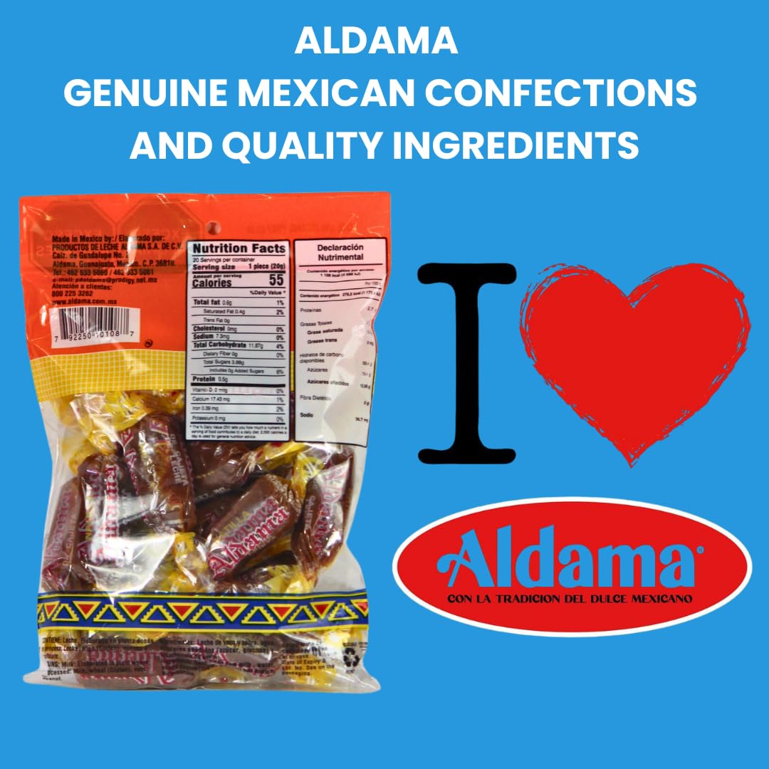 ALDAMA Megasurtido Bag (12-Count) – Assorted Mexican Candy | Wafer, Caramel & Chewy Traditional Sweets | Authentic Latin Flavor Variety Pack