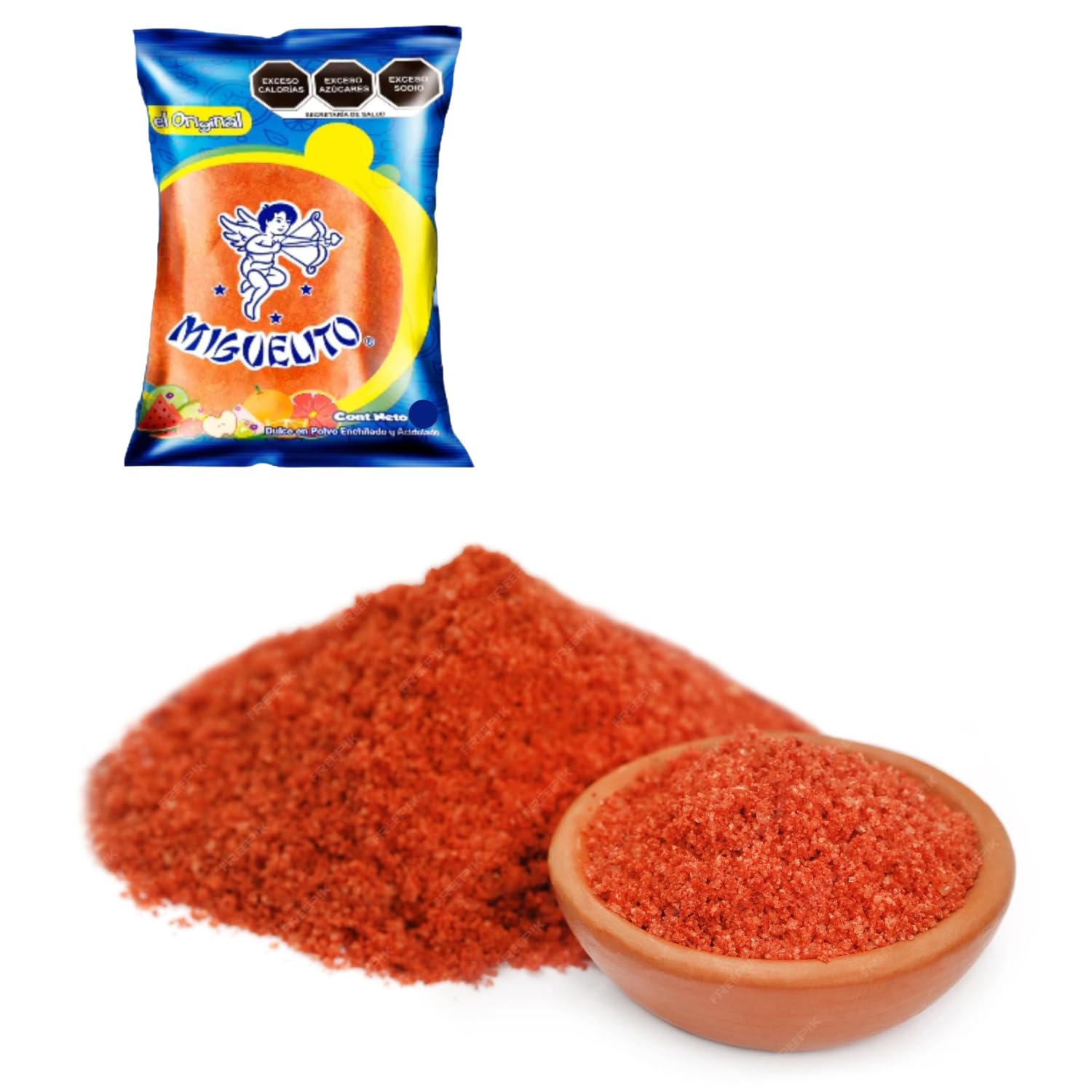 Miguelito Chamoy Chilito En Polvo Enchilado y Acidulado Mexican Candy Chili Powder, bag of1 kg