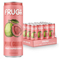 FRUGA Four Real Mix Fruit Soda Pack, Prebiotic Soda Pop Drinks, 12 Pack