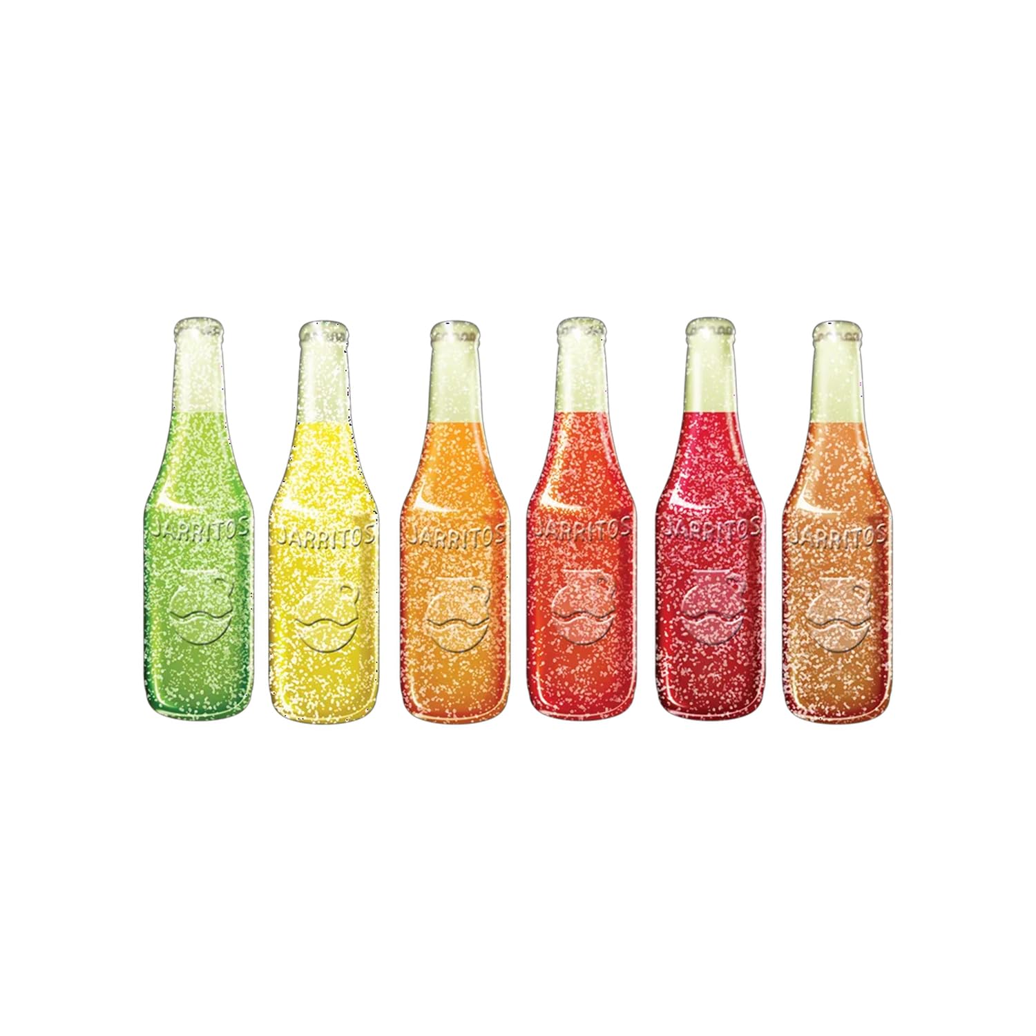 Jarritos Sour Gummies Candy – 4 Pack of Mexican Candies with Natural Flavors - 2 Sour & 2 Original Bags – 6 Fruity Flavors – Tangy & Chewy Snack Treats - Variety Pack