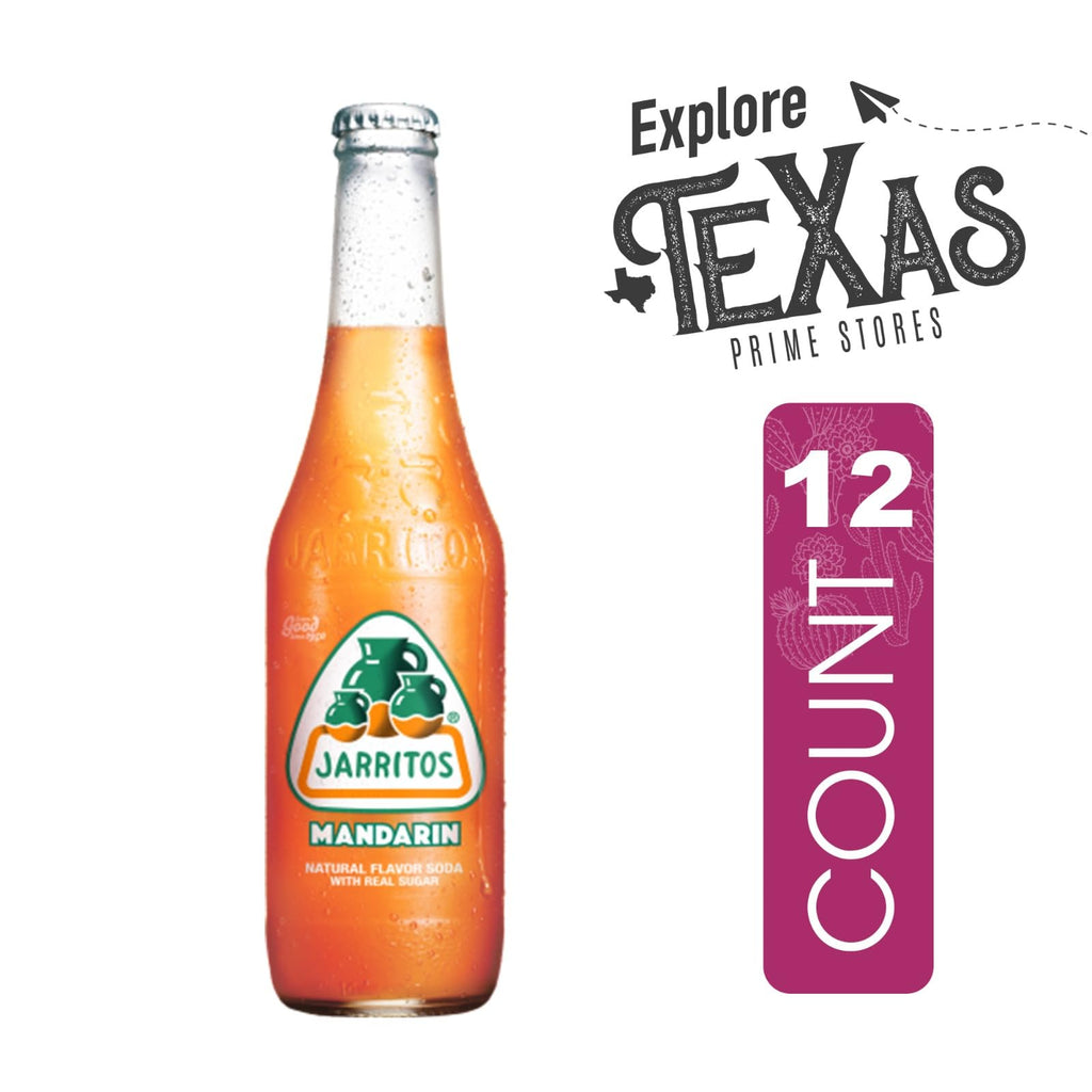 Jarritos 12-Pack of Pineapple Mexican Soft Drink Glass Bottle 12 fl oz Made with 100% Natural Sugar