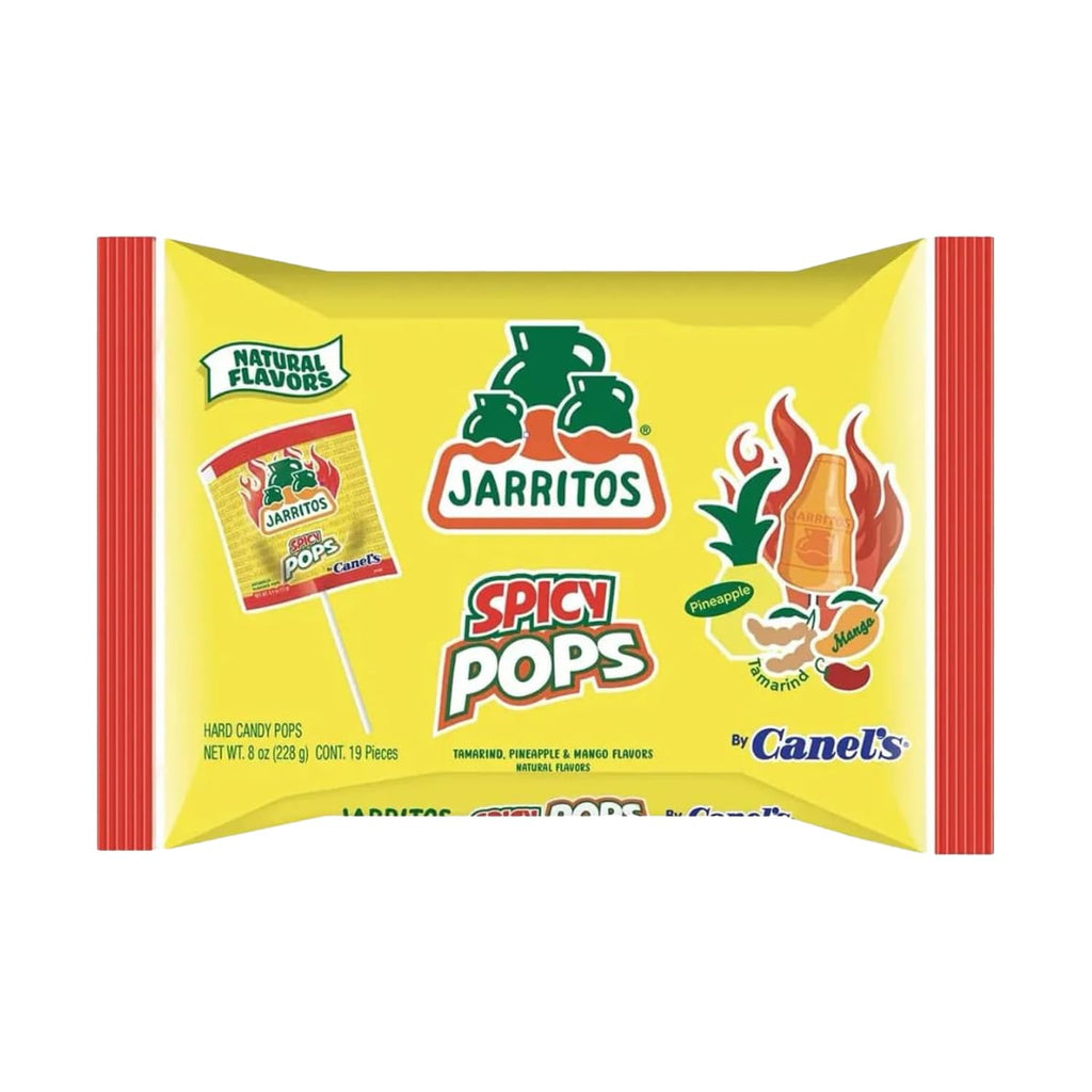 Jarritos Spicy Lollipops – 2 Pack Bottle-Shaped Mexican Hard Candy with Natural Fruit Flavors – Chili Candy Treats for Snacking & Gifting