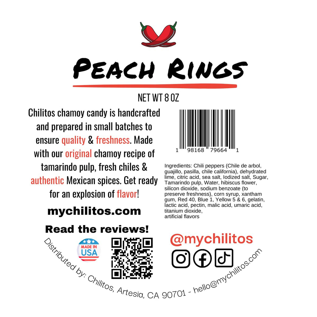 Chilitos Sweet, Sour & Spicy Chamoy Candy - Mexican Gummy Candy & Chamoy Gushers for All Ages, Authentic Dulces Mexicanos Enchilados as Seen on TikTok! (8 oz Jar, Gusher Balls Jar)
