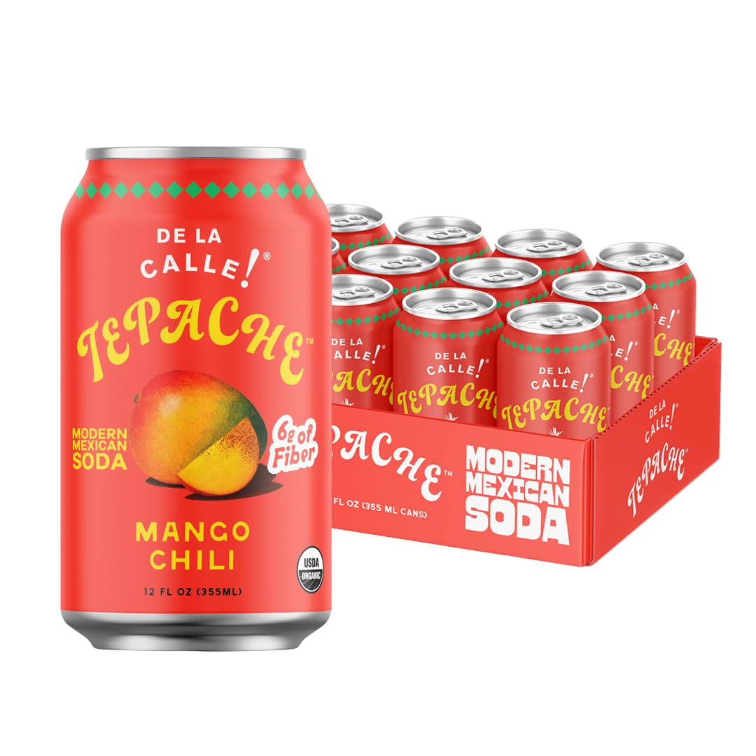 De La Calle Tepache - Mixta Variety Pack - Modern Mexican Soda - Craft Fermented Pineapple Sparkling Beverage - Certified Organic, Non-Alcoholic, Healthy Soda, Low Sugar, Low Calorie, Non-GMO