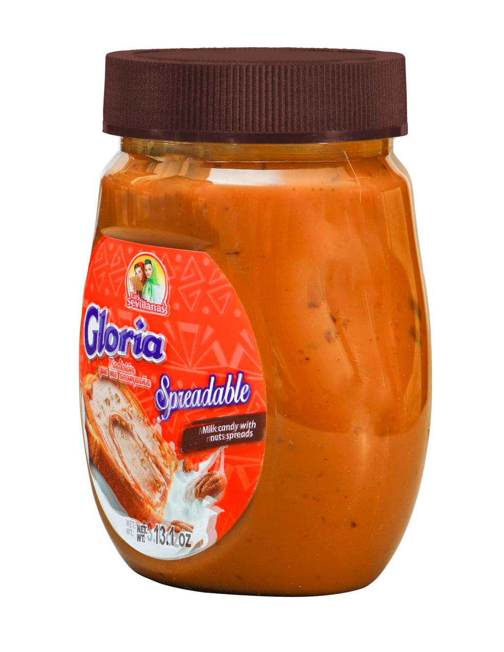 Gloria Spreadable Dulce de Leche Milk Candy with Nuts – Arequipe, Caramel Sauce Cajeta Mexicana- , Mexican Candy | Perfect for Pancakes, Waffles, Bread, and Desserts | Spreadable Snack (13.1 Oz 1 Pack)