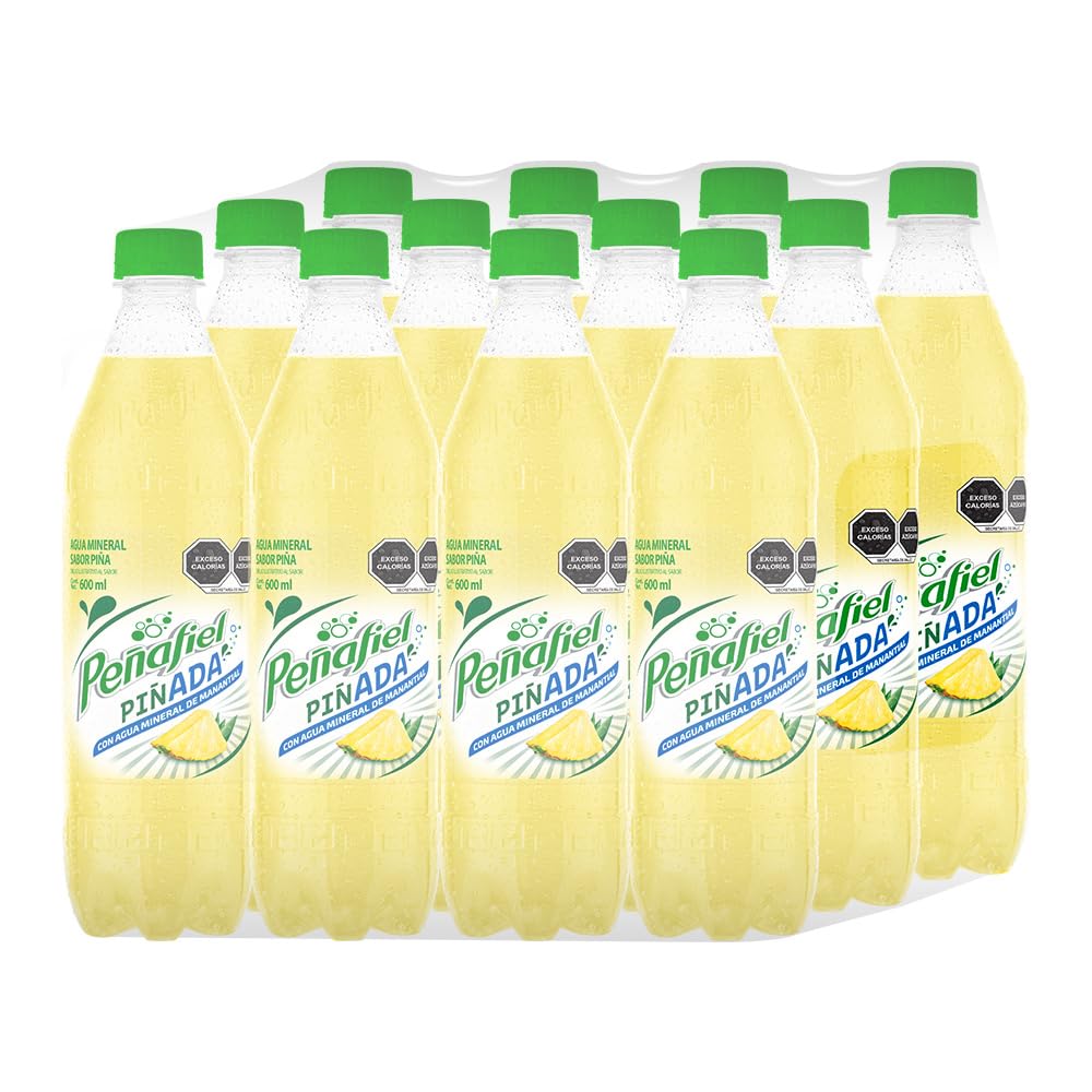 Peñafiel Piñada, Botella Pet, 600 ml (12 pack)