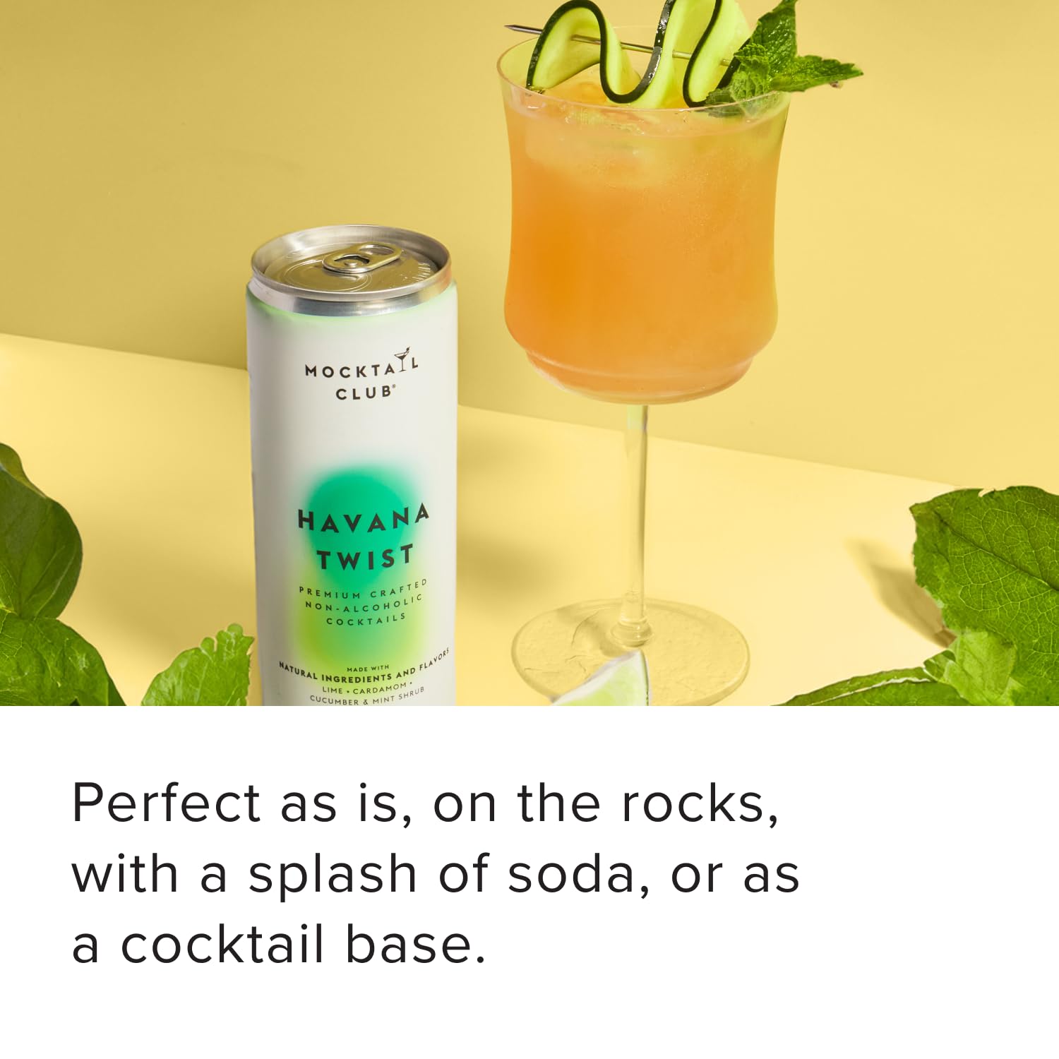 Mocktail Club Jalisco Passionfruit Sparkling Non-Alcoholic Cocktail 12oz (12pk), 80 Cals, Gluten-Free, No Artificial Ingredients, Zero Proof – with Passionfruit