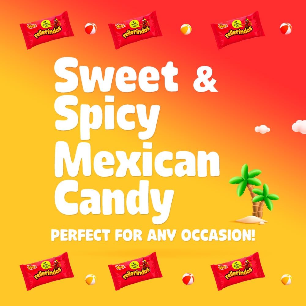 Vero Rellerindos Tamarind Hard Candy, Mexican Candy, 65 Count