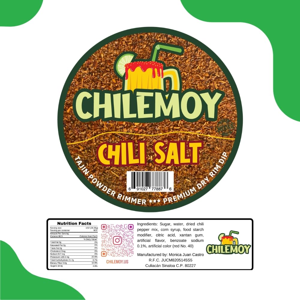 CHILEMOY Rim Dip Chamoy | Handcrafted Mexico | Chamoy Rim Paste for Cocktails, Beer, Seltzer, Michelada Rim Dip | Tajin Rimmer for Cocktails 8oz Mango