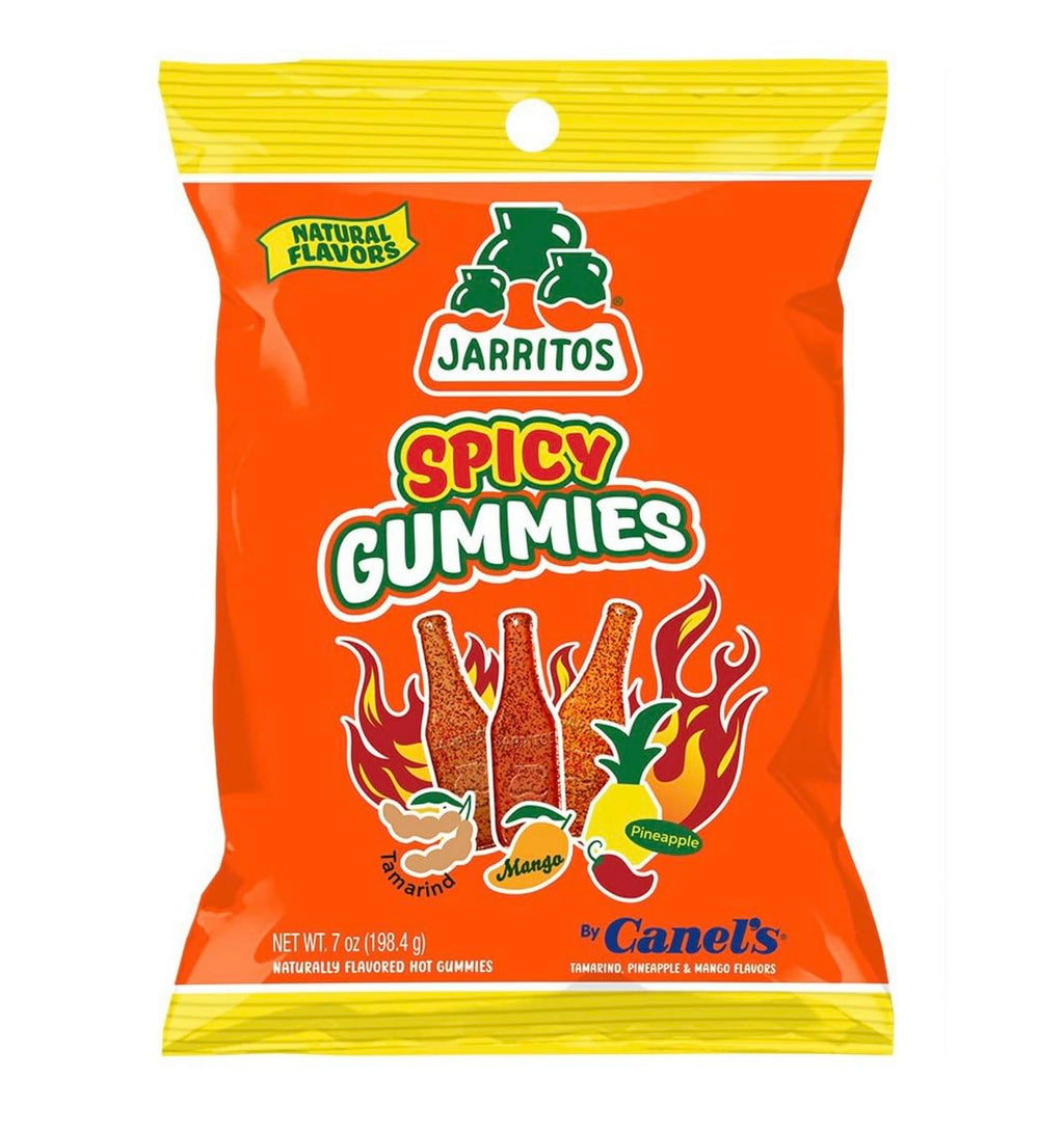 Jarritos gummies fruit flavored original sour & spicy mexican candy 8oz 3 pk
