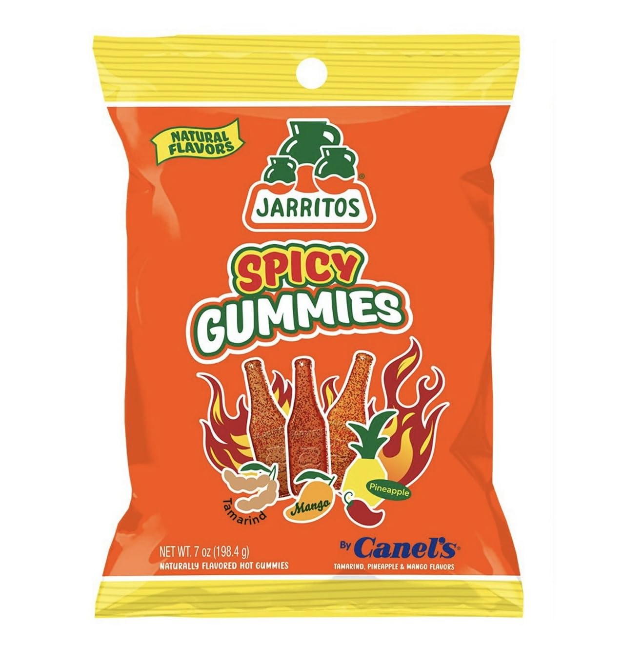 Jarritos gummies fruit flavored original sour & spicy mexican candy 8oz 3 pk
