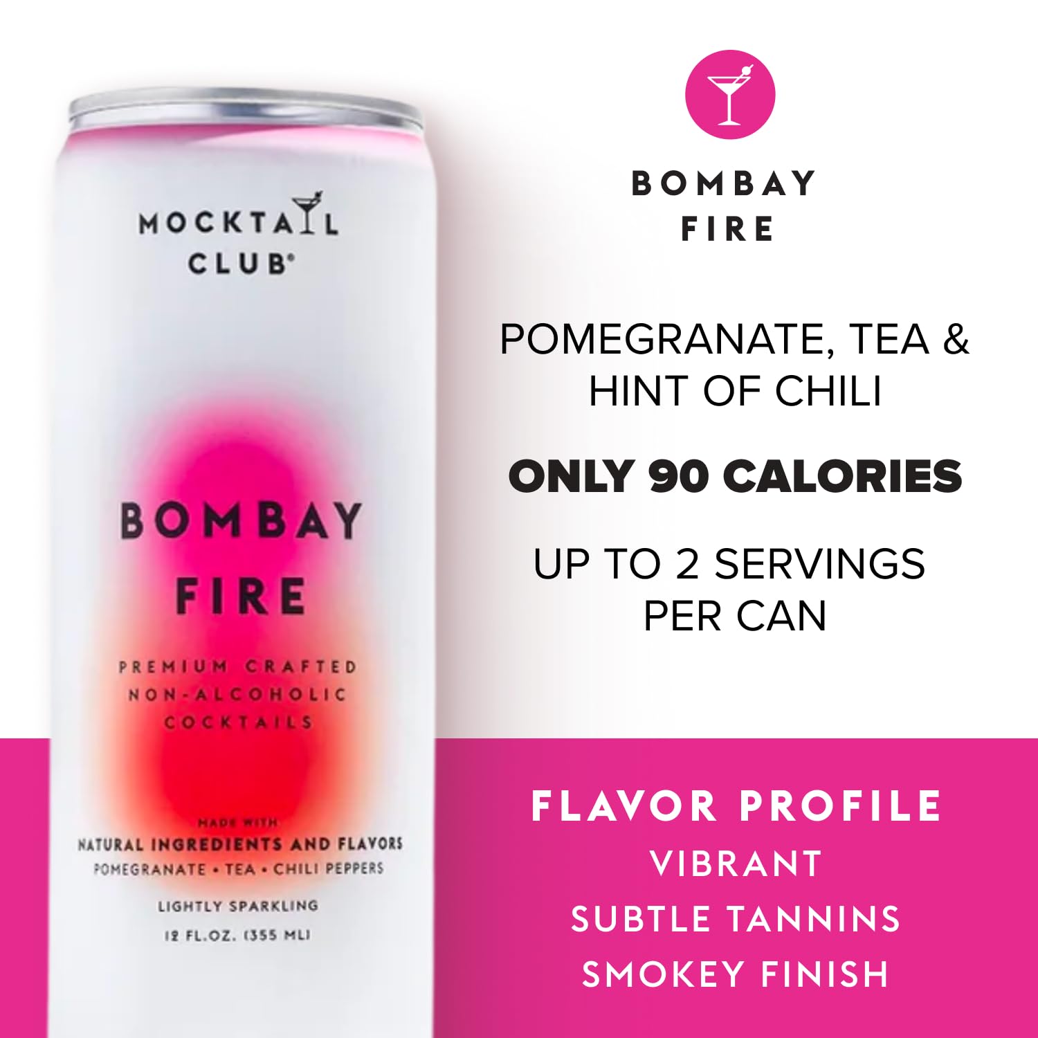 Mocktail Club Jalisco Passionfruit Sparkling Non-Alcoholic Cocktail 12oz (12pk), 80 Cals, Gluten-Free, No Artificial Ingredients, Zero Proof – with Passionfruit
