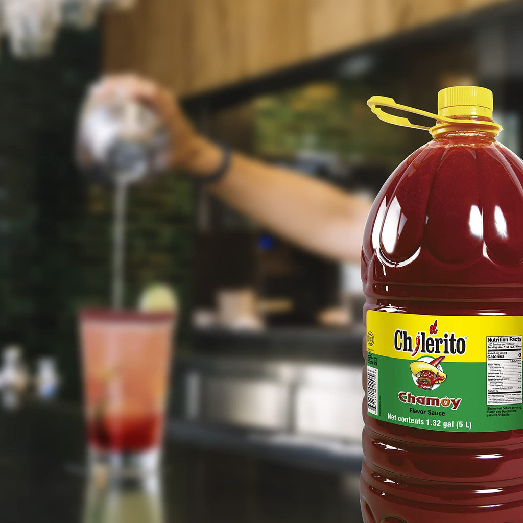 2 Pack EL CHILERITO Sauce Flavor Chamoy 5L/ 166.5 Fl. Oz - Mexican Foods - Excellent For Garnishing Fruits And Snacks - Mexican Flavor - To Share With Friends And Family - Kosher - Natural Ingredients - Chili - Chamoy