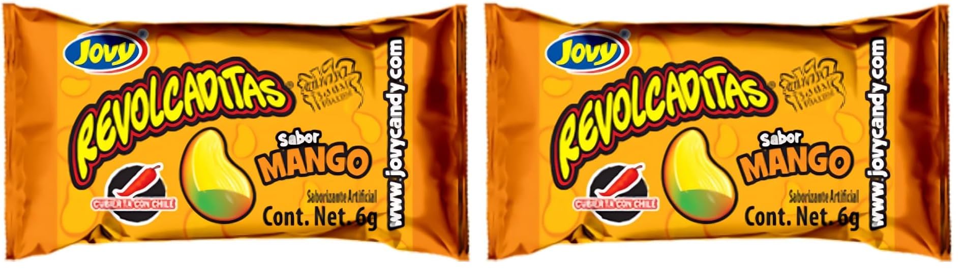 Jovy Revolcaditas Chili Watermelon Candy - Irresistible Sweet Heat in Every Bite! (6oz)