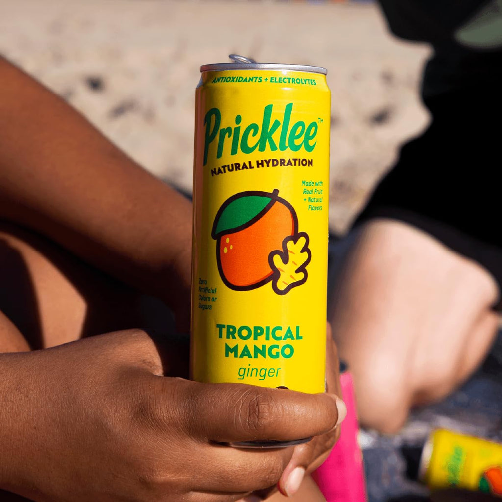 Pricklee Natural Hydration Drink – Prickly Pear, Wild Strawberry, Tropical Mango – Electrolytes + Antioxidants, Low Sugar, No Artificial Sweeteners – Non-Carbonated, Caffeine-Free – Cactus Water-Based (12 oz cans, 12 pack, 4 of each flavor)