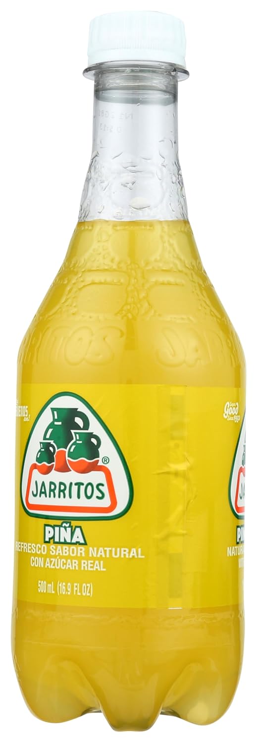 Jarritos Drink, Pineapple, 16.9 Ounce (Pack of 24)