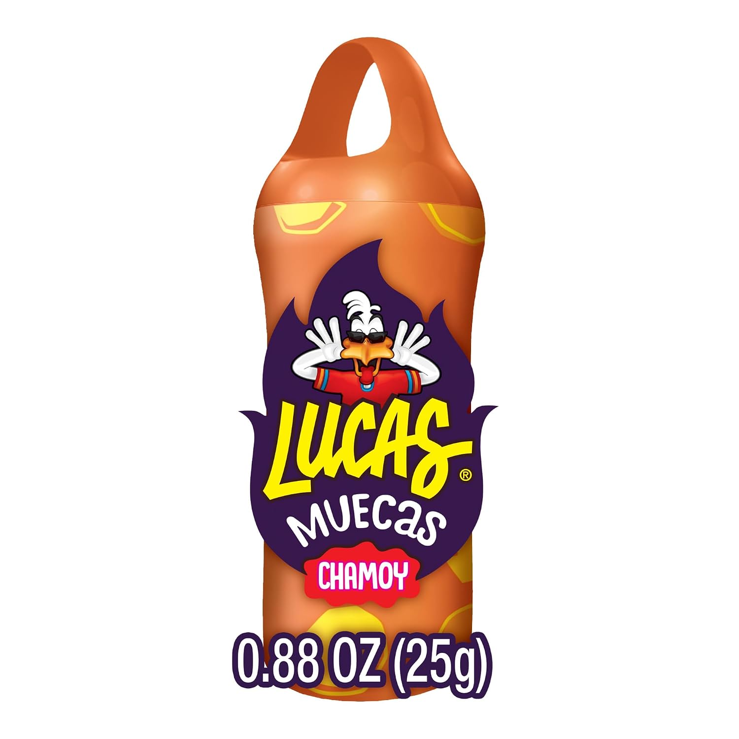 Lucas Muecas Lollipop Mango Flavor Candy, 0.96oz - 10 Pieces Pack for Treats, Snack, Parties, Piñatas