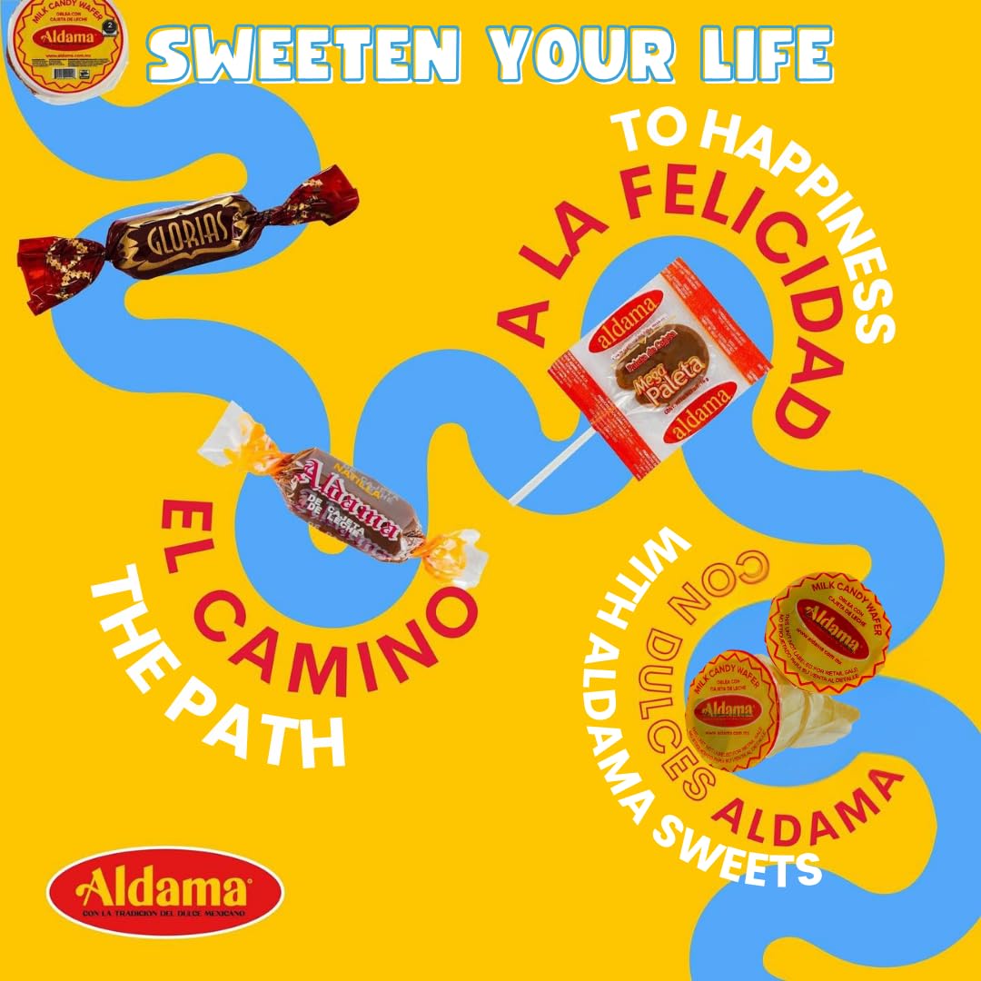 ALDAMA Megasurtido Bag (12-Count) – Assorted Mexican Candy | Wafer, Caramel & Chewy Traditional Sweets | Authentic Latin Flavor Variety Pack