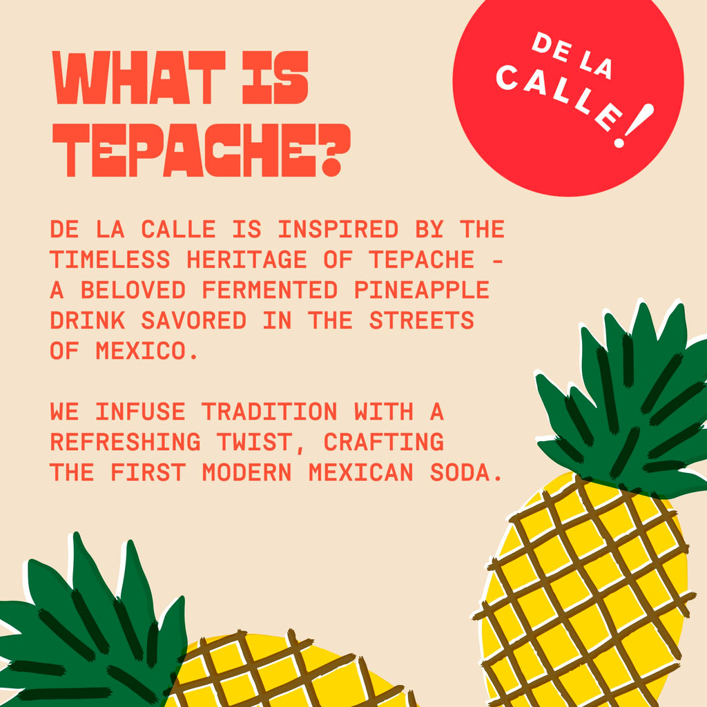 De La Calle Tepache - Mixta Variety Pack - Modern Mexican Soda - Craft Fermented Pineapple Sparkling Beverage - Certified Organic, Non-Alcoholic, Healthy Soda, Low Sugar, Low Calorie, Non-GMO