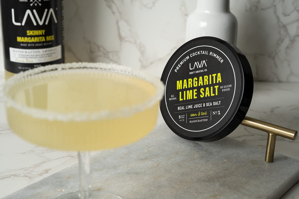 LAVA Premium Chile Lime Clásico Cocktail Rimmer 5oz, All Natural Bloody Mary Rimmer, Michelada Rimmer, Margarita Rimmer Salt, No Silicon Dioxide, with Screw-On Lid