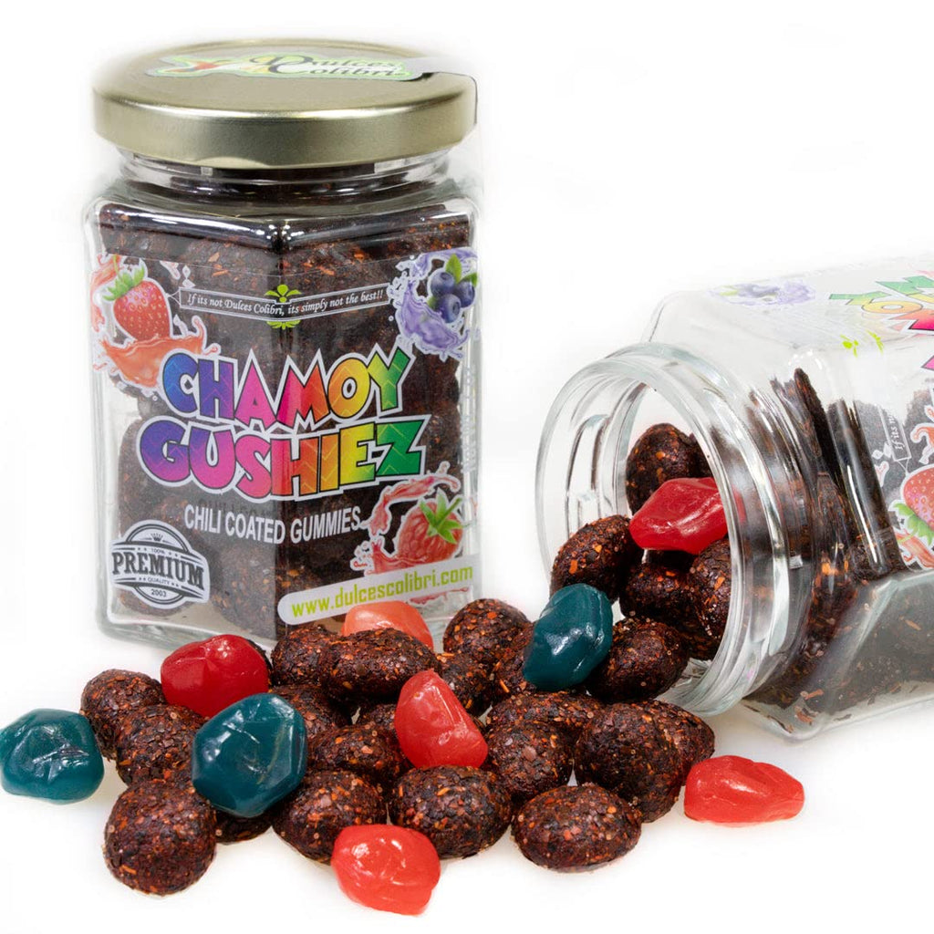 Dry Chamoy Coated Mango Gummies | 9oz Jar | PREMIUM | Mess Free | Authentic Bold Mexican Flavors | Artisan Made, Fresh & Delicious|