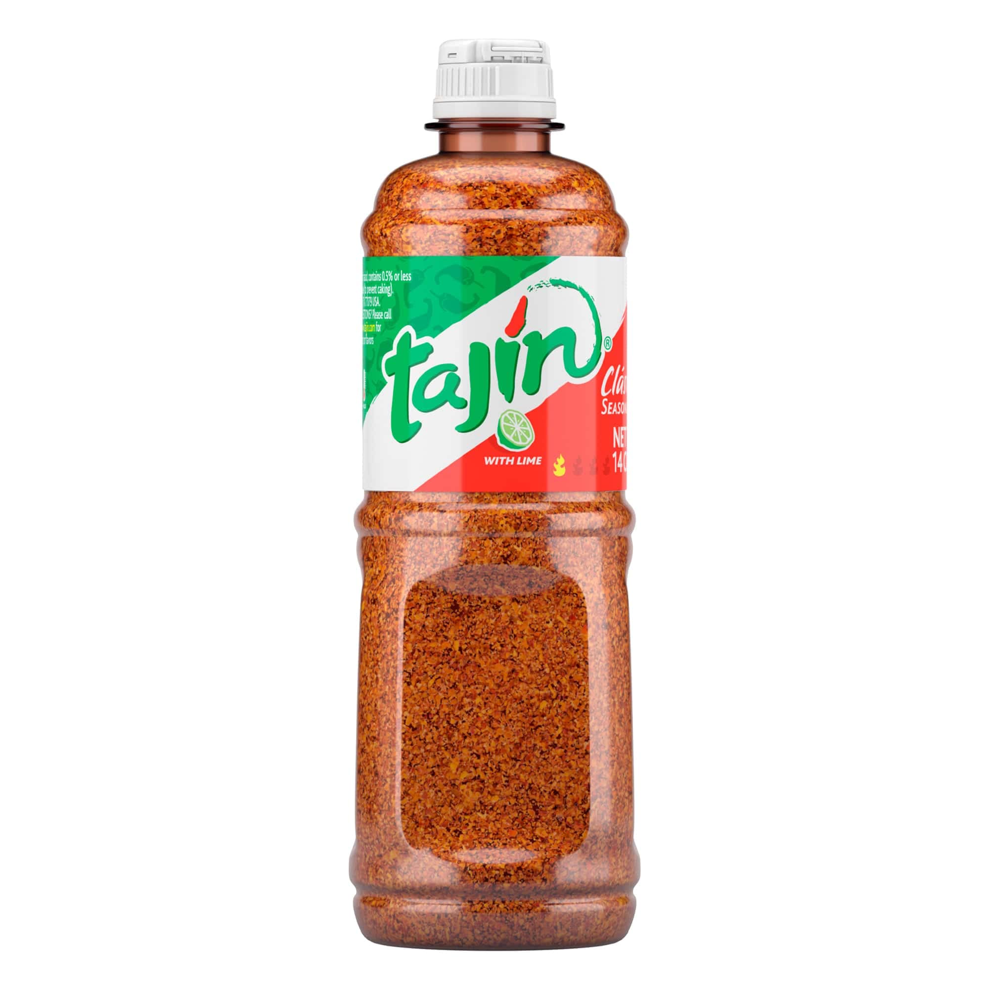 Tajin Clásico Seasoning, Authentic Mexican Chili Lime Spice Blend for Fruit, Snacks, Tacos, and Cocktails, Zesty Flavor Enhancer, 14 oz (Pack of 1)