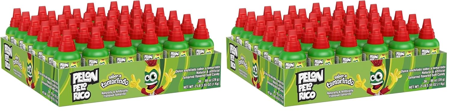 Pelon Pelo Rico Mexican Tamarind Candy, 1 oz, 36 Count (Pack of 1)