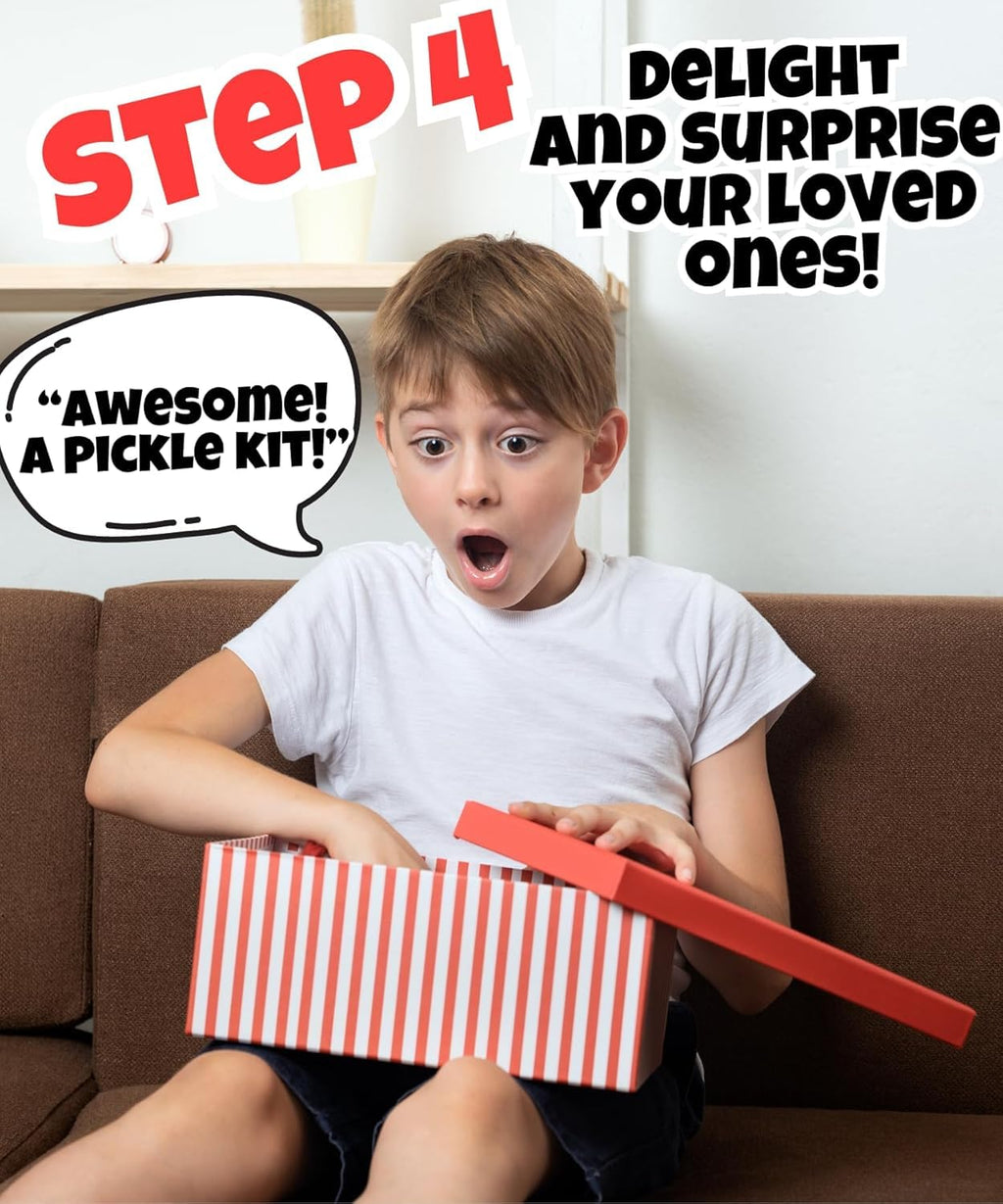 Cotton Candy Pickle Kit Gift Box From Tiktok-With Cotton Candy Crunch, Pop Rocks, Lucas Gusano Chamoy, Skwinkles, gifts for kids teen girls boys