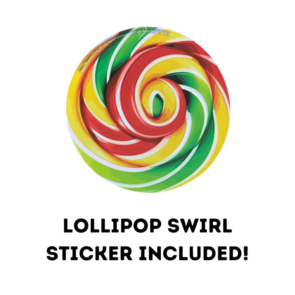 Needzo Chamoy Flavored Lollipop with Chili Powder, Lick and Dip Mexican Candy, 0.88 Ounces (Pack of 5) Swirl Sticker Included