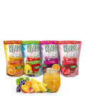 Klass Aguas Frescas Drink Mix Tropical Variety Pack - Strawberry, Grape, Tropical Punch & Orange - Powder Drink Mix, Water Drink Mix with Natural Flavors & Vitamin C, Makes 28 to 36 Quarts (56 to 72 Drinks)