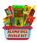 Alamo Dill Pickle Kit, Make Your Own Chamoy Kit, Make the Famous TikTok Trend, Includes Original Alamo Dill Pickle, Chamoy Sauce, Chips, Baby Lucas, Lucas Gusano, Salsaghetti, Mexican Candy & More by LookOn