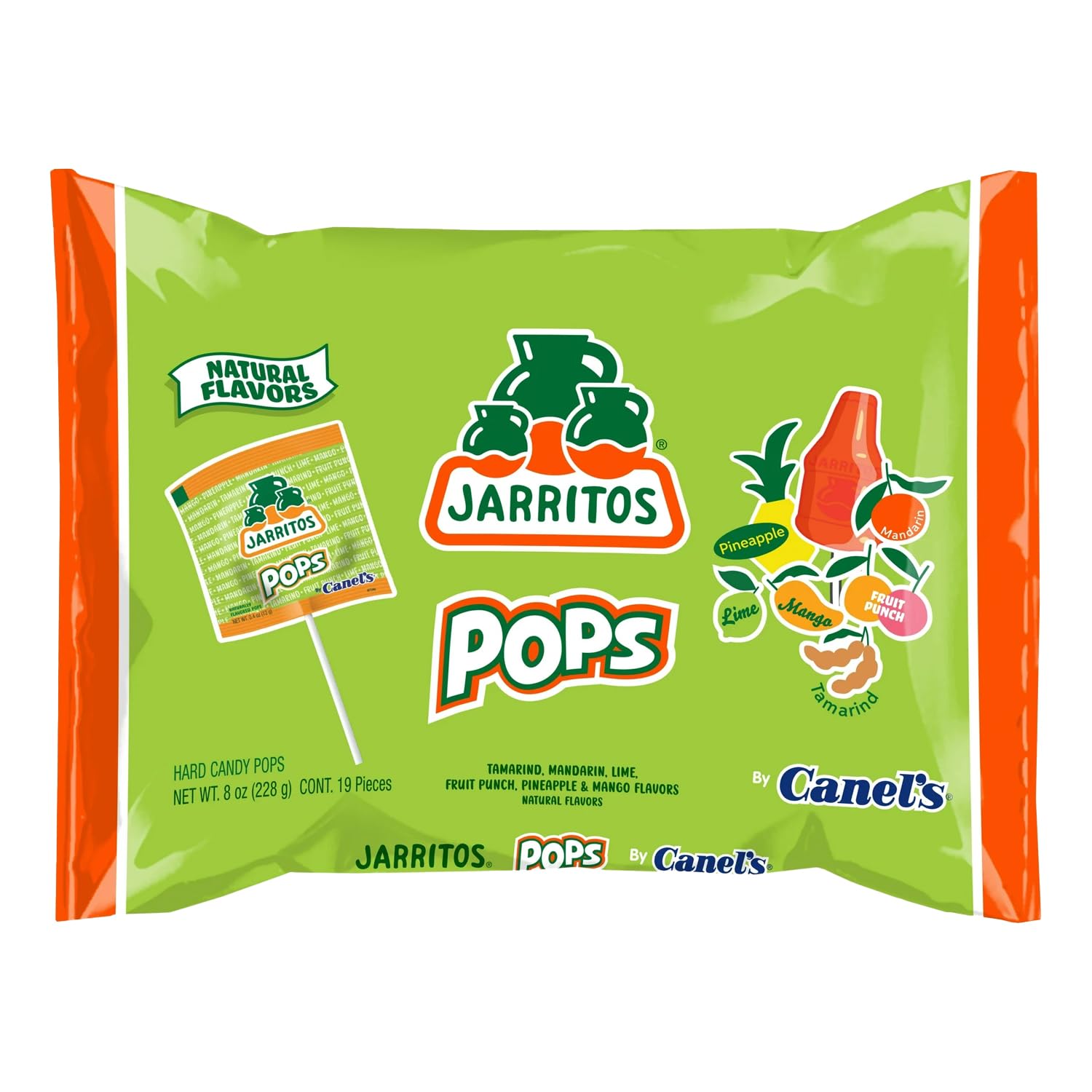 Jarritos Lollipops – 12 Pack Bottle-Shaped Mexican Hard Candy with Natural Fruit Flavors – Sweet Candy Treats for Snacking & Gifting Bulk Candy