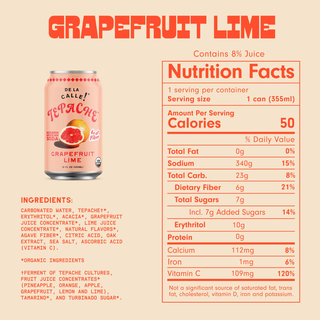 De La Calle Tepache - Mixta Variety Pack - Modern Mexican Soda - Craft Fermented Pineapple Sparkling Beverage - Certified Organic, Non-Alcoholic, Healthy Soda, Low Sugar, Low Calorie, Non-GMO