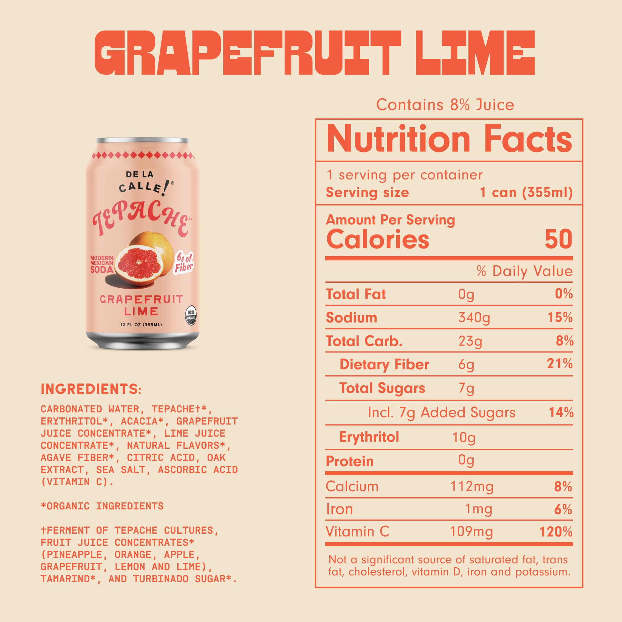De La Calle Tepache - Mixta Variety Pack - Modern Mexican Soda - Craft Fermented Pineapple Sparkling Beverage - Certified Organic, Non-Alcoholic, Healthy Soda, Low Sugar, Low Calorie, Non-GMO