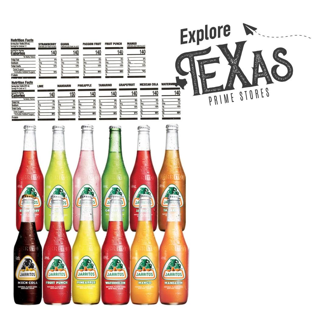 Jarritos 12-Pack of Mango Mexican Soft Drink Glass Bottle 12 fl oz Made with 100% Natural Sugar