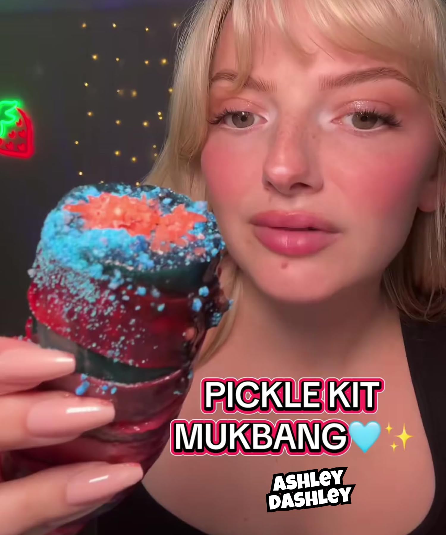 Blue Raspberry Pickle Kit With Takis-Mexican Candy Gift Box From Tiktok Fruit Rollup, Lucas Gusano Chamoy, Lucas Swinkles Salsagheti, Gushers, Mango Candy Powder-Tiktok Trend Item by Food Crush